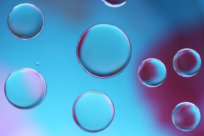 Blaue und rosa Seifenblasen... von LHJB Photography