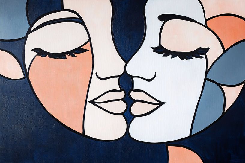 Portrait abstrait d'un couple par Imperial Art House