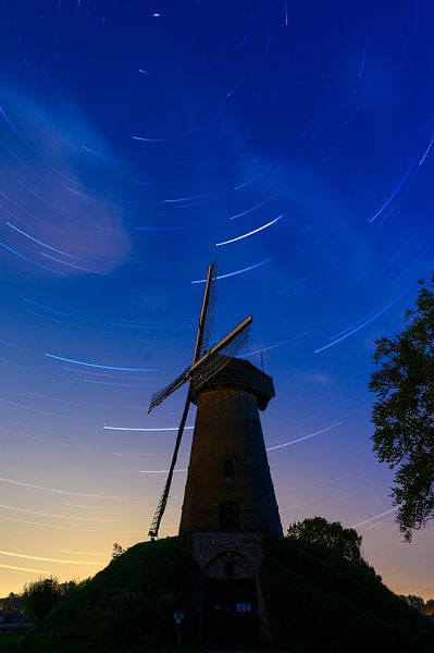 Die Mühle von Wippelgem von Peter Deschepper