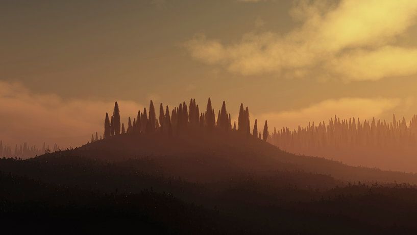 Cypresses by Ysbrand Cosijn