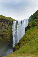 Islande, cascade de Skogafoss