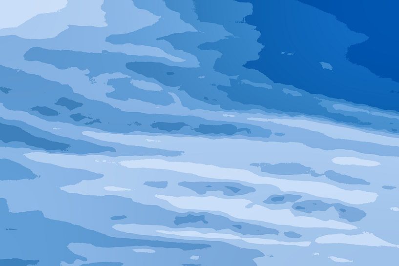 Blue vector sky white clouds by Jan Brons