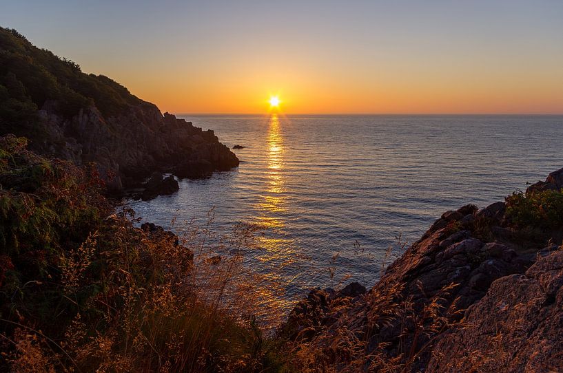 Sonnenuntergang in der Meerenge Kattegat von Yanuschka | Fotografie Noordwijk