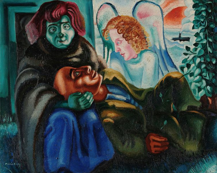 Mário Eloy, Le poète et l'ange, 1938 par Atelier Liesjes
