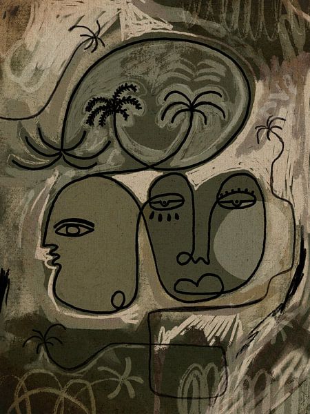 Unwind Along the Palm Path by Shatha Al Dafai