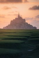 Sonnenuntergang am Mont Saint Michel - Normandie, Frankreich