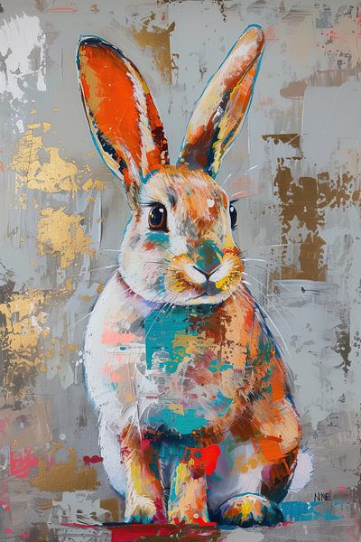 Malerei Kaninchen von Kunst Laune
