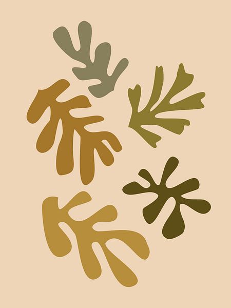 Inspired by Henri Matisse - Golden Autumn by Mad Dog Art