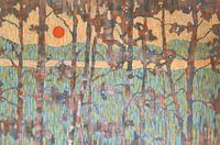 Durch die Kiefernzweige