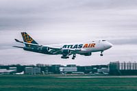 Atlasair 747 landing at Schiphol