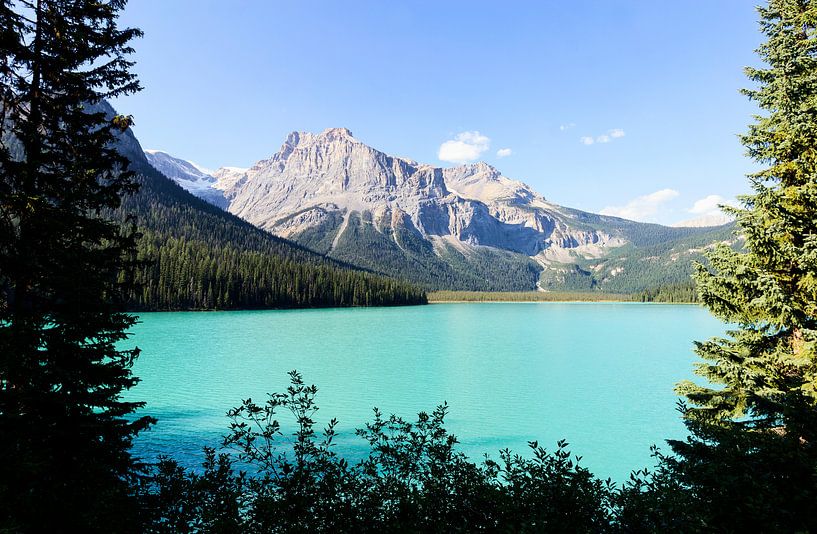 The blue waters of Emerald Lake Canada by Nathan Marcusse