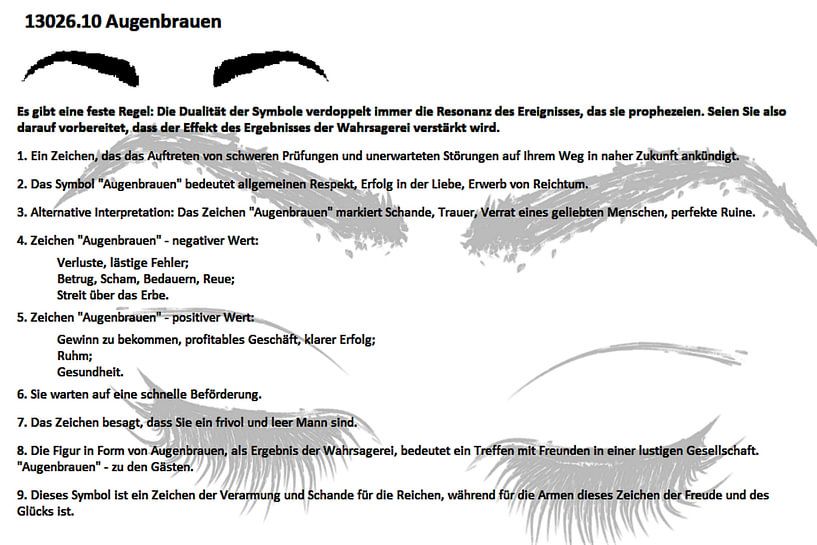 Eyebrows 13026.10 by Vladimir Zykunov