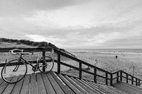 Fiets aan het strand