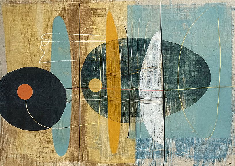 Landschap kleurrijk van Modern Collection