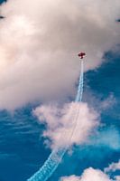 stunt flying between the clouds 8