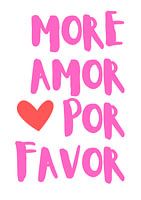 More Amor Por Favor - Message d'amour en rose