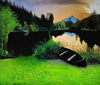 Ethereal Sunset Lake