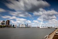 Skyline von Rotterdam mit der Erasmusbrücke