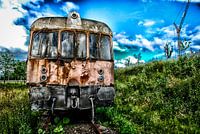 Eindstation - roest rust - oude trein - locomotief