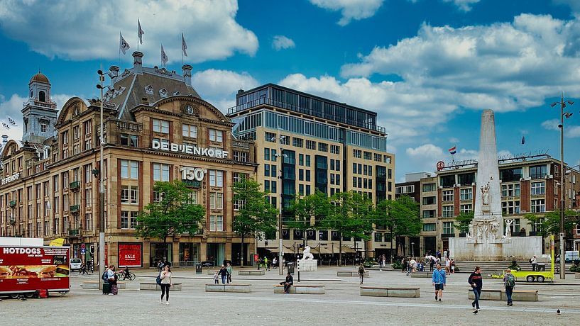 Monument on the dam Amsterdam by Digital Art Nederland