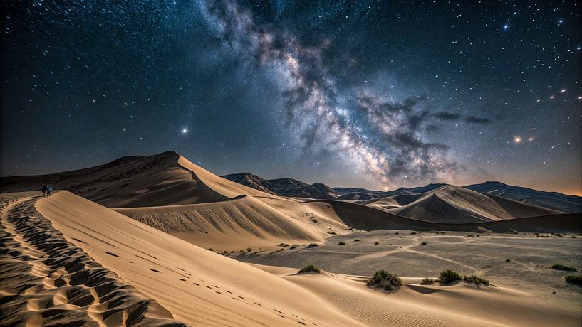 Sternennacht über den Dünen von Klaus Tesching - Art-AI