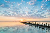 Merveilleux réveil sur la côte des wadden