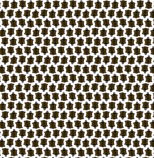 Schildkröte mit chinesischem 龜-Muster von Grüntyers .