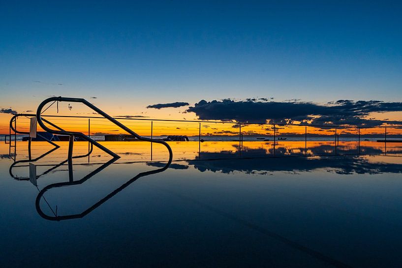 Gespiegelter Pool von Edwin Boer