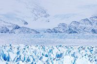 Abstract close-up of the Perito Moreno glacier