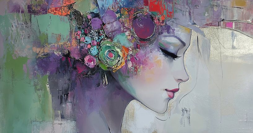 Frauen von Abstraktes Gemälde