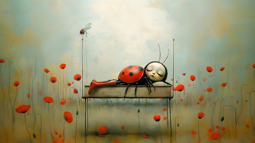 Mariechen im Mohnhochbett von Heike Hultsch