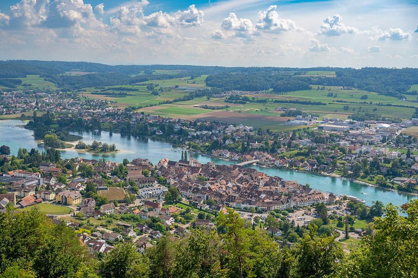 Stein am Rhein sur les rives du Rhin en été par Sjoerd van der Wal Photographie
