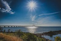 Sonnenuntergang über der glitzernden Öresundquelle