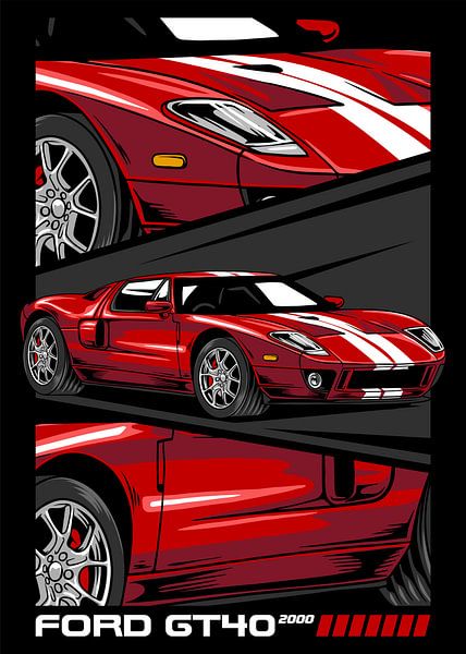 Ford GT40 Super Auto von Adam Khabibi