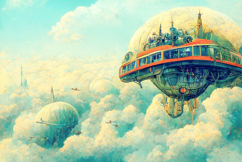 Alien-Fantasie, psychedelische Träume und fliegende Bohrinseln von Jef Peeters