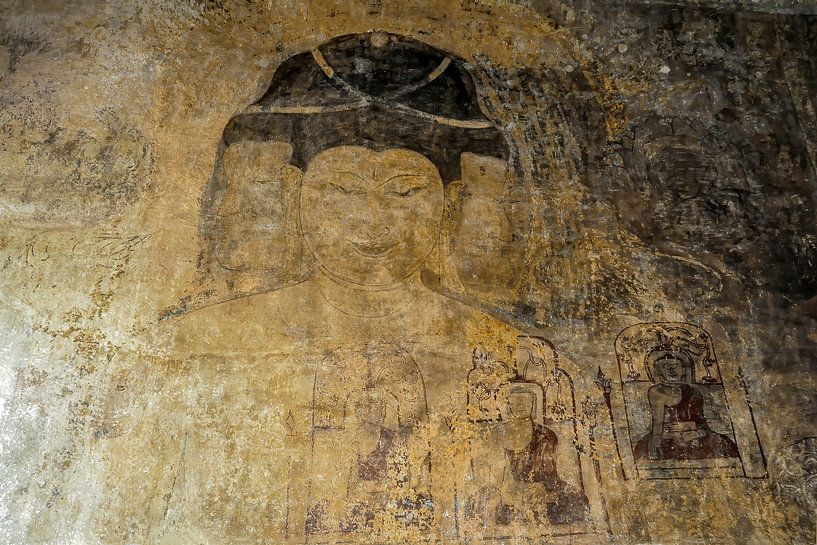 Buddha-Wandmalerei im Tempel von Affect Fotografie