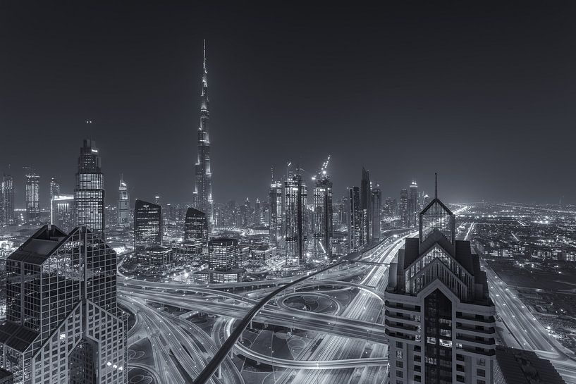 Dubai by Night - Burj Khalifa en Downtown Dubai - 7 von Tux Photography
