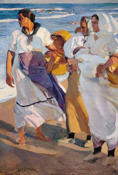 Fischerfrauen aus Valencia, Joaquín Sorolla y Bastida von Meisterhafte Meister