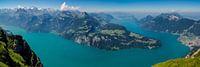 Panorama Lake Lucerne from the Fronalpstock