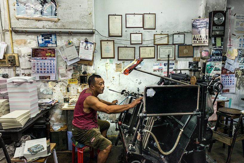 Thailand, Stadt Phuket, Druckerei von Keesnan Dogger Fotografie