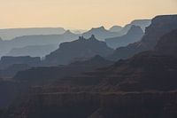 Blick auf den Grand Canyon bei Sonnenuntergang