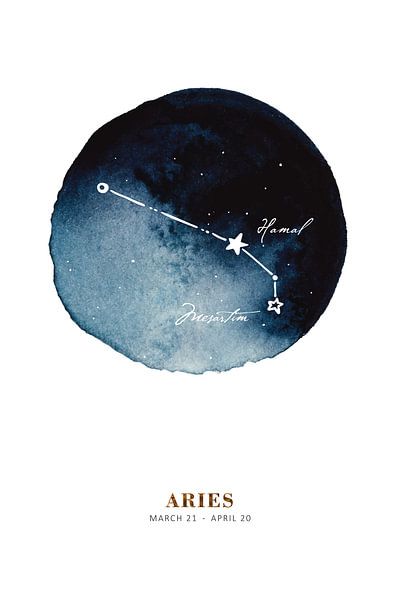 Astrological sign Aries by Alina Buffiere by The Artcircle