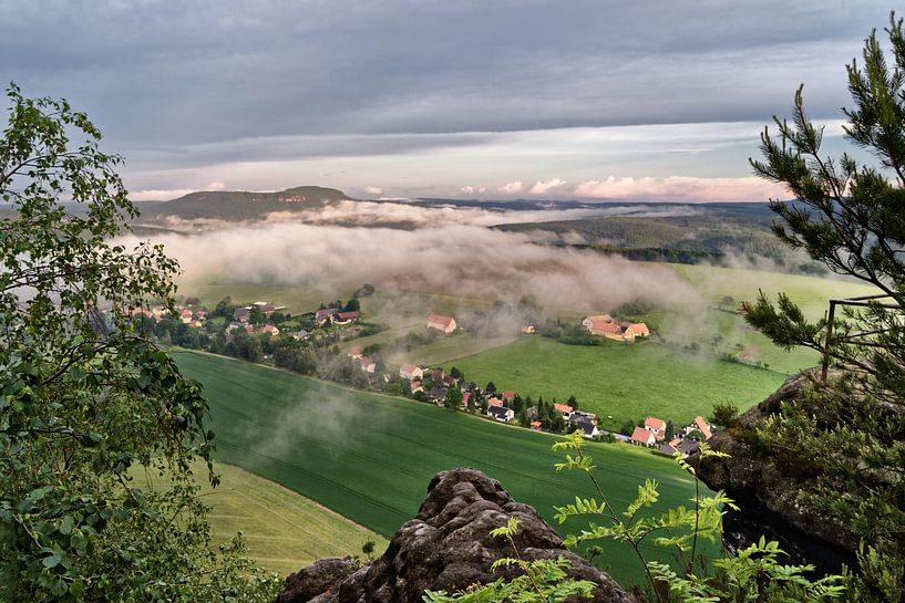 Elbsandsteingebirge - View from the Papststein by Ralf Lehmann