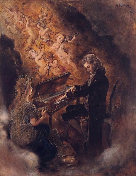 Anton Romako, Wolfgang Amadé Mozart, 1877 par Atelier Liesjes