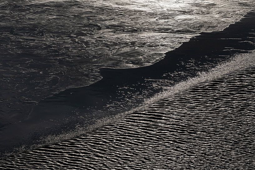 Représentation abstraite de la glace et de l'eau sur le Spitzberg par Michèle Huge