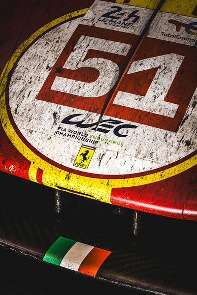 Ferrari 499P - 2023 Le Mans 24 Hours Winner - Race dirt detail by Gerlach Delissen