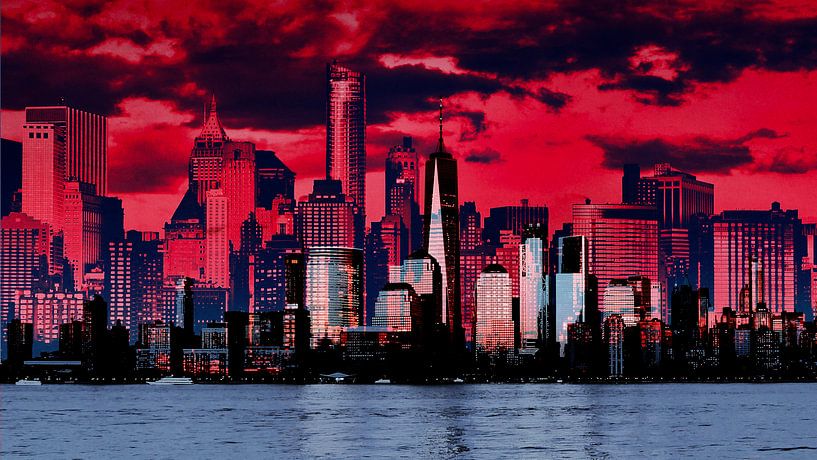 New York City in de avond von Dusan Pintner