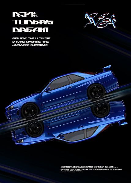 GT-R R34 Poster par Ali Firdaus