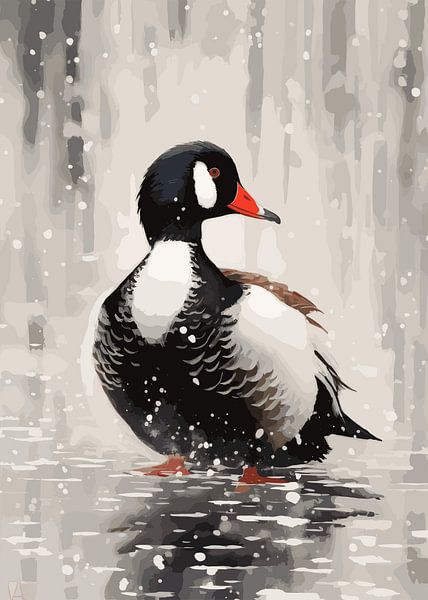 Peinture japonaise abstraite Ukiyo par Mason Scott