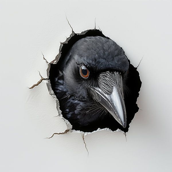 Krähe aus der Wand von TheXclusive Art